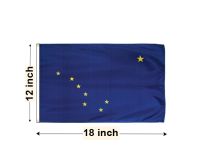 12"x18" Alaska Nylon Outdoor Flag